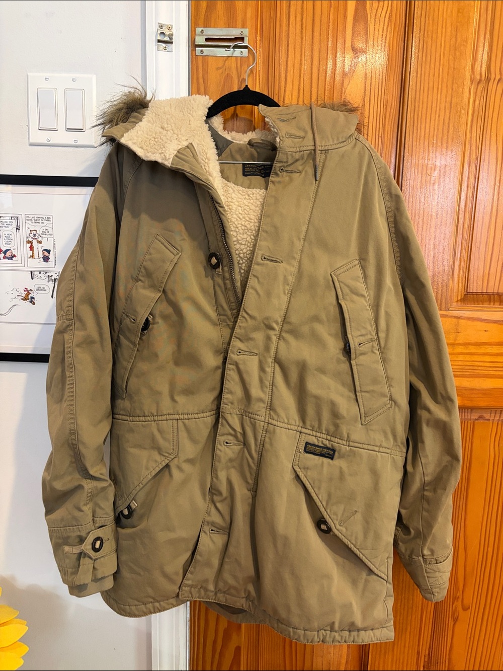 Abercrombie & Fitch waterproof fleece jacket